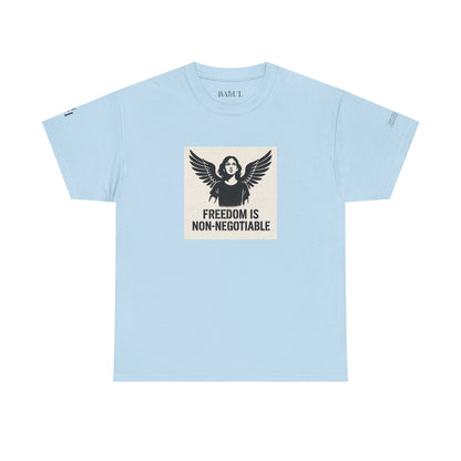 Rebel Graphic Tee - Unisex Heavy Cotton T-Shirt for the Wild at Heart. Rebel Tees, Born to Be Worn - FREEDOM IS NON-NEGOTIABLE