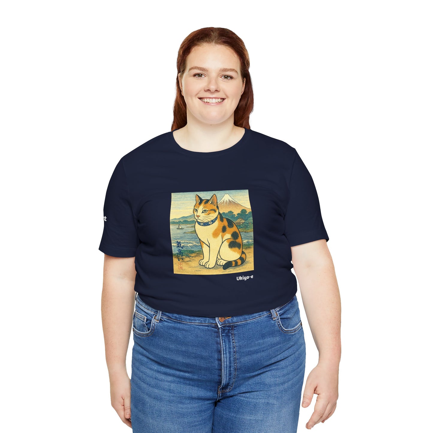 T-Shirt unisex CATART - Stile artistico giapponese UKIYO-E - Pittura iconica rivisitata con i gatti