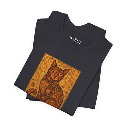 T-shirt unisex CATART - KLIMT - Arte classica, reinterpretata dai gatti.