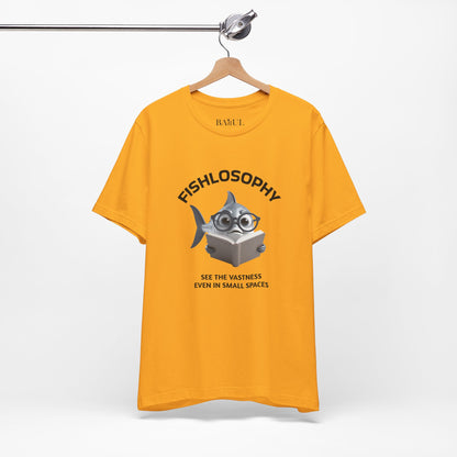 Fishlosophy Unisex Jersey Maglietta a maniche corte – Vedi la vastità anche in spazi ristretti.