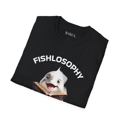 Maglietta unisex Fishlosophy - Design con vibrazioni oceaniche e domande sulla vita - PERLE DI SAGGEZZA DAL MONDO DEI PESCI