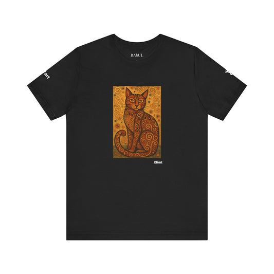 T-shirt unisex CATART - KLIMT - Arte classica, reinterpretata dai gatti.