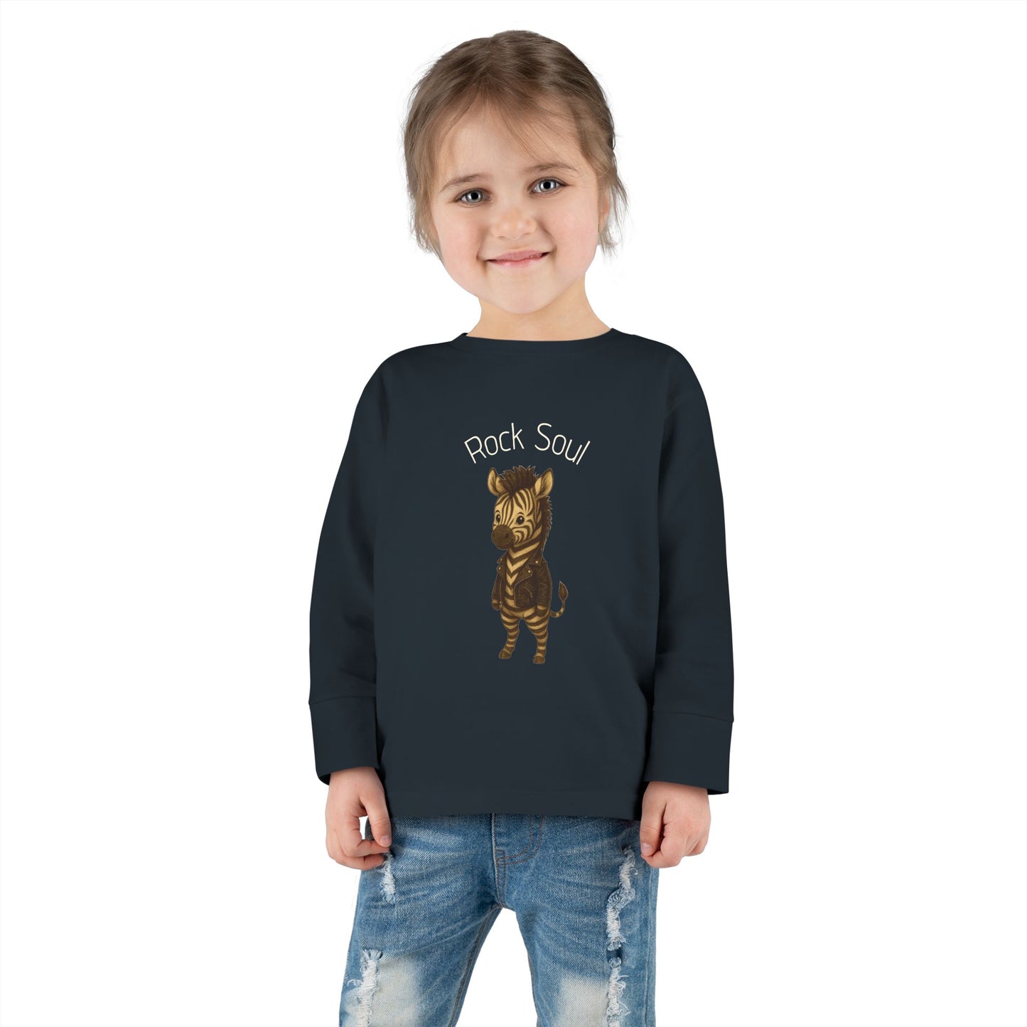 Magliette Rock Soul per bambini - Zebra - Animali dolci con un ritmo ribelle