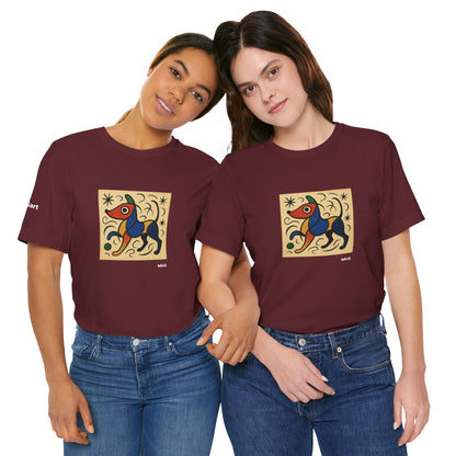 T-Shirt unisex  DOGART - MIRO - Dipinto iconico rivisitato con i cani