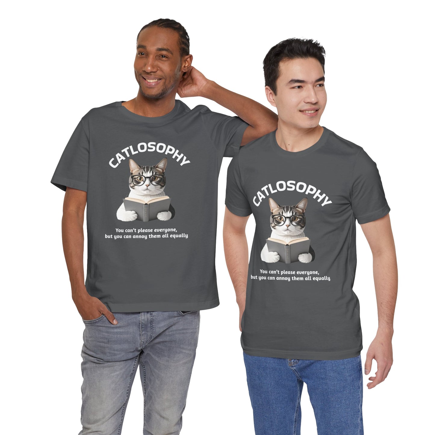 Catlosophy Unisex Jersey Maglietta a maniche corte – Design "Non puoi accontentare tutti"
