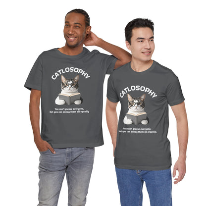 Catlosophy Unisex Jersey Maglietta a maniche corte – Design "Non puoi accontentare tutti"