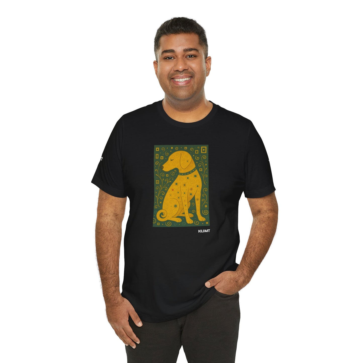 Unisex T-Shirt con cane DOGART  - KLIMT - Dipinto iconico rivisitato con i cani