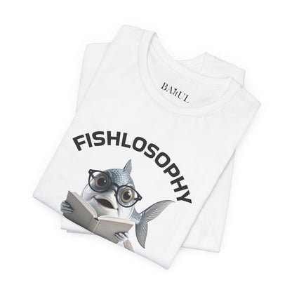 Fishlosophy Unisex Jersey Maglietta a maniche corte – Le profondità dell'oceano non sono per i deboli di cuore.