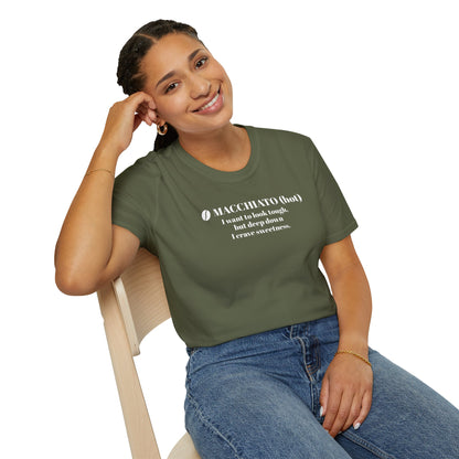 CoffeeTherapy T-Shirt – Irony Is the Best Cure (Right After Coffee)