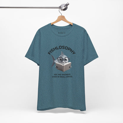 Fishlosophy Unisex Jersey Maglietta a maniche corte – Vedi la vastità anche in spazi ristretti.