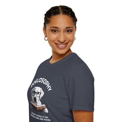 Doglosophy  Unisex Softstyle T-Shirt - "The Best Things in Life" Design