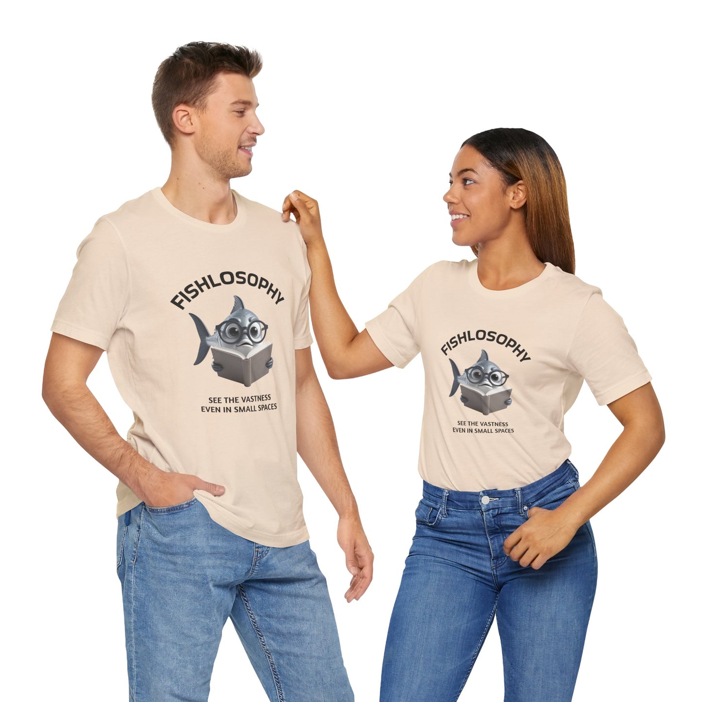 Fishlosophy Unisex Jersey Maglietta a maniche corte – Vedi la vastità anche in spazi ristretti.