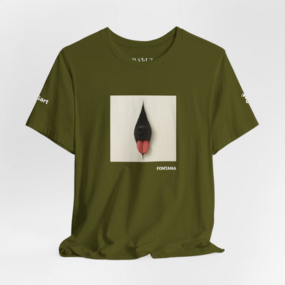 T-Shirt unisex  DOGART - FONTANA - Un dipinto iconico rivisitato con i cani