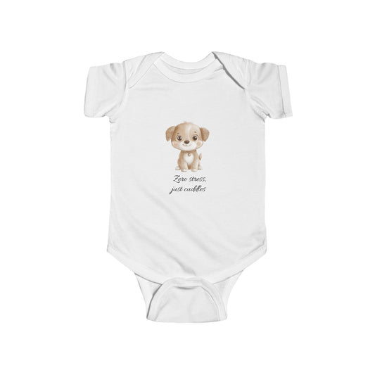 Adorabile body per neonati con motivo a cucciolo