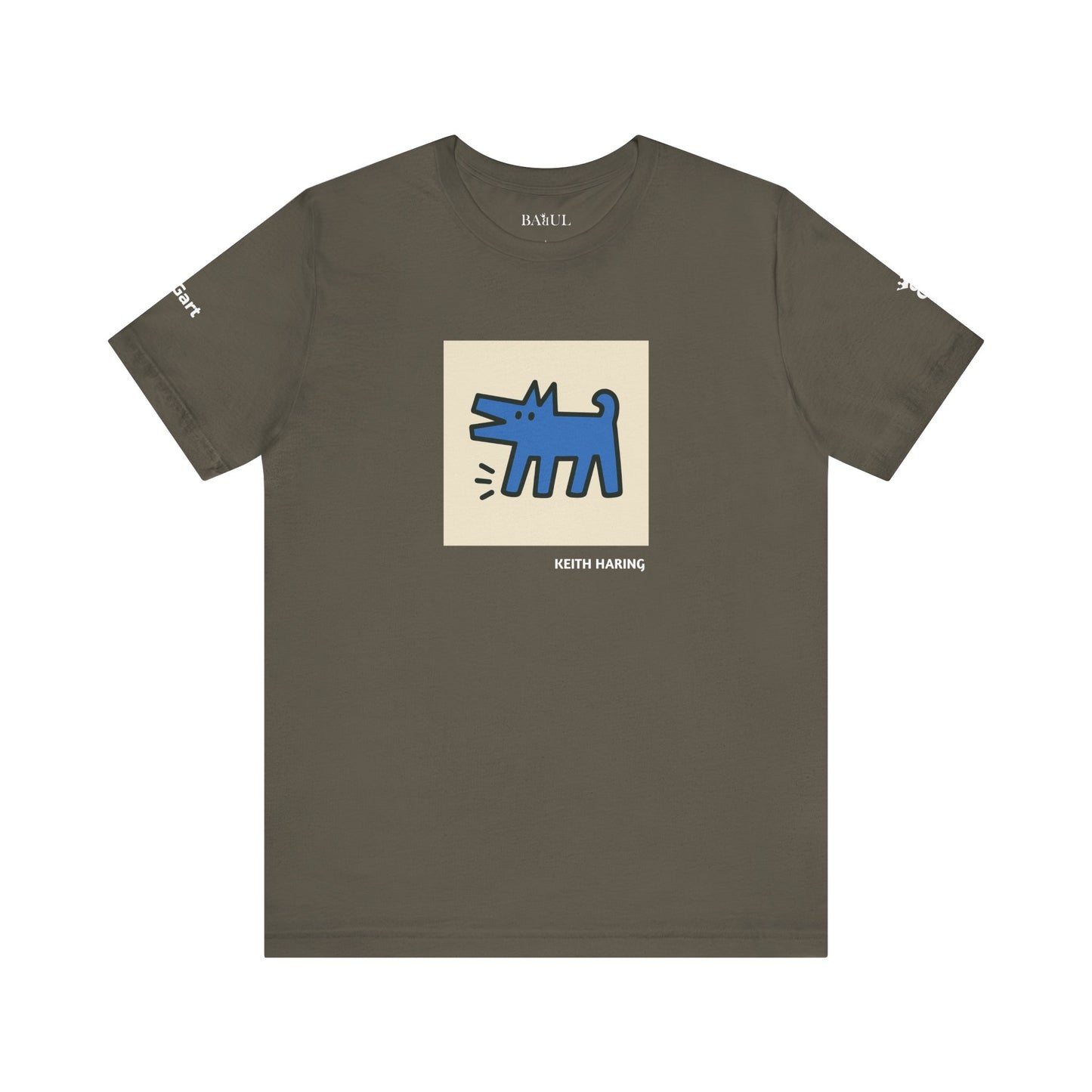 Unisex T-Shirt con cane DOGART  - KEITH HARING - Dipinto iconico rivisitato con i cani