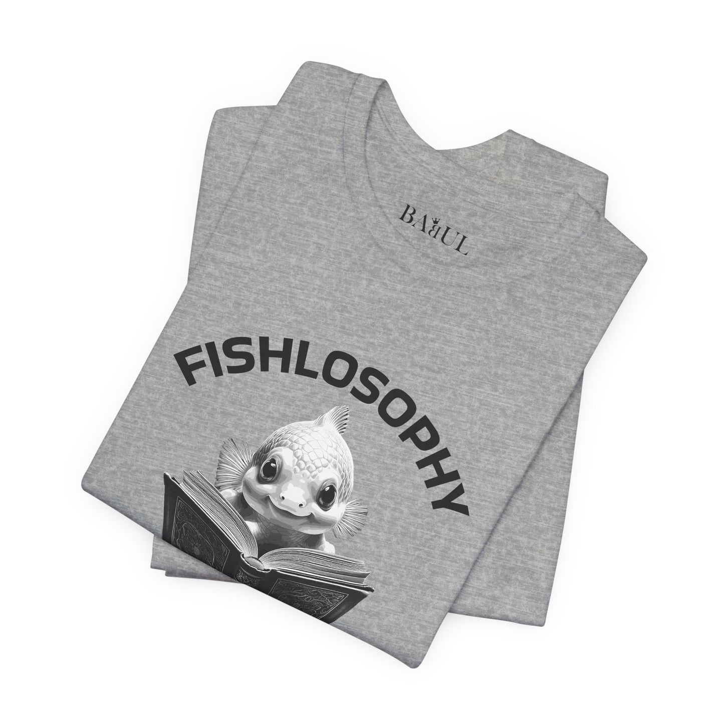 Maglietta a maniche corte unisex Fishlosophy – I vermi che hanno fretta vengono mangiati per primi.