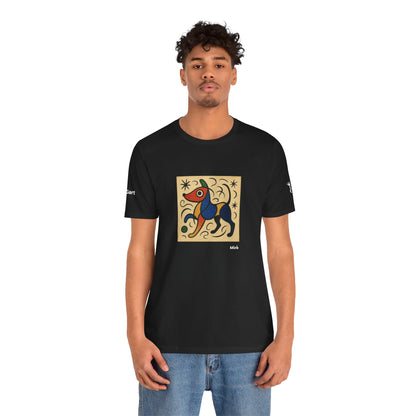 T-Shirt unisex  DOGART - MIRO - Dipinto iconico rivisitato con i cani