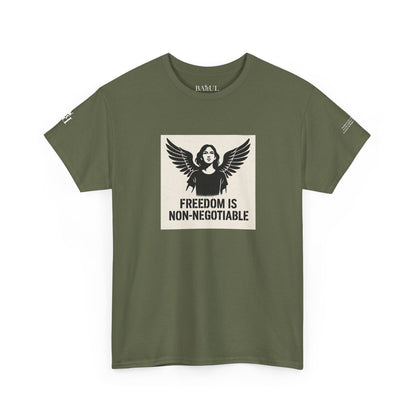 Rebel Graphic Tee - Unisex Heavy Cotton T-Shirt for the Wild at Heart. Rebel Tees, Born to Be Worn - FREEDOM IS NON-NEGOTIABLE