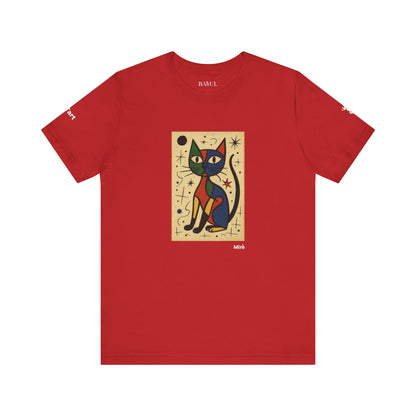 T-shirt unisex CATART - MIRO - Dipinto iconico rivisitato con i gatti