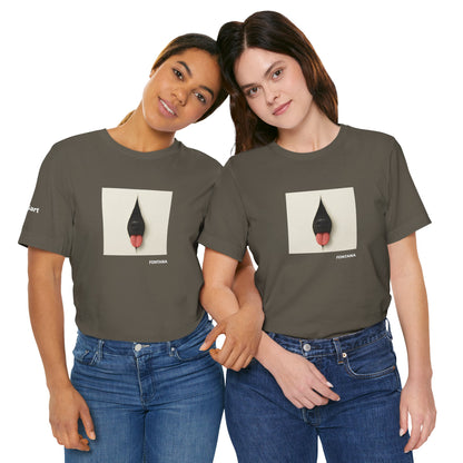 T-Shirt unisex  DOGART - FONTANA - Un dipinto iconico rivisitato con i cani