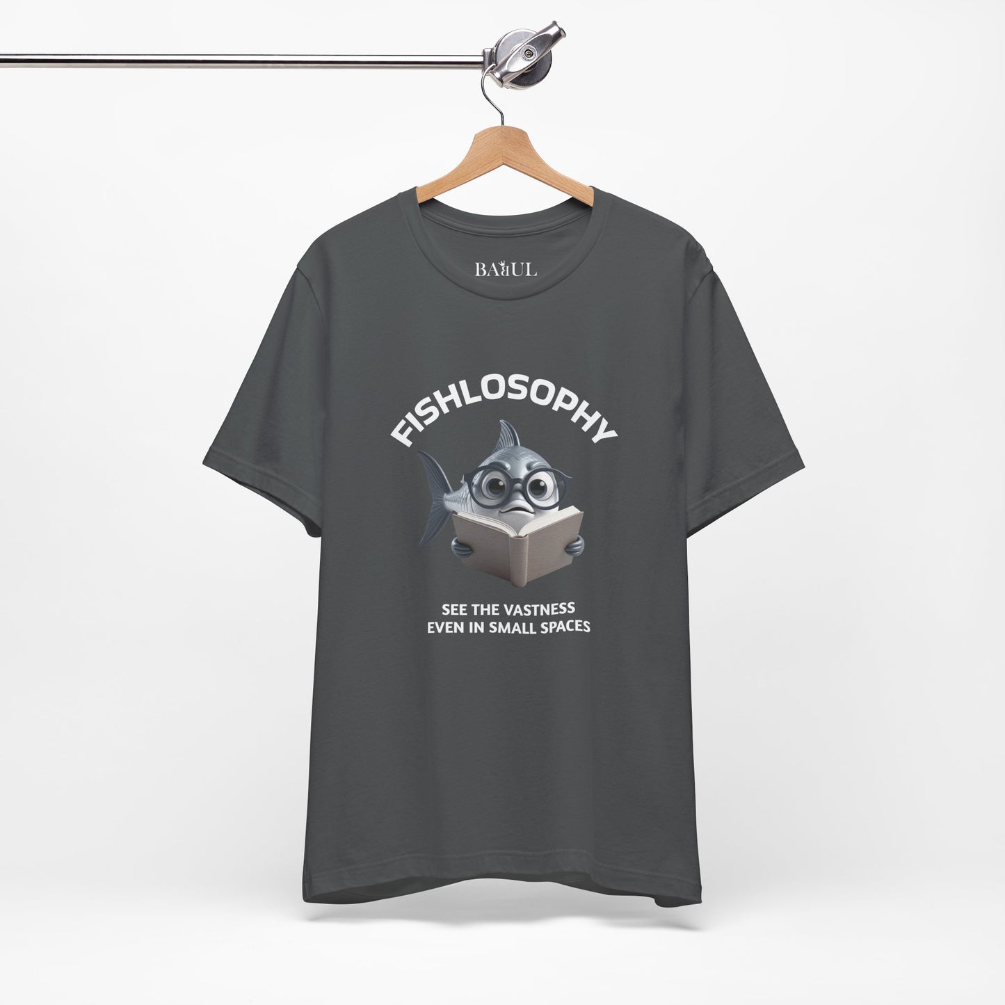 Fishlosophy Unisex Jersey Maglietta a maniche corte – Vedi la vastità anche in spazi ristretti.