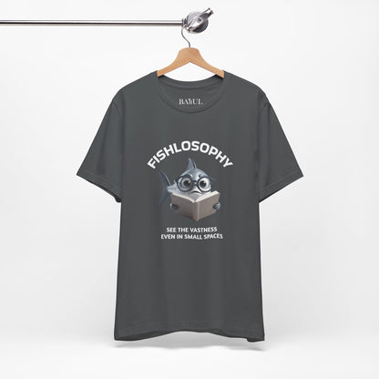 Fishlosophy Unisex Jersey Maglietta a maniche corte – Vedi la vastità anche in spazi ristretti.