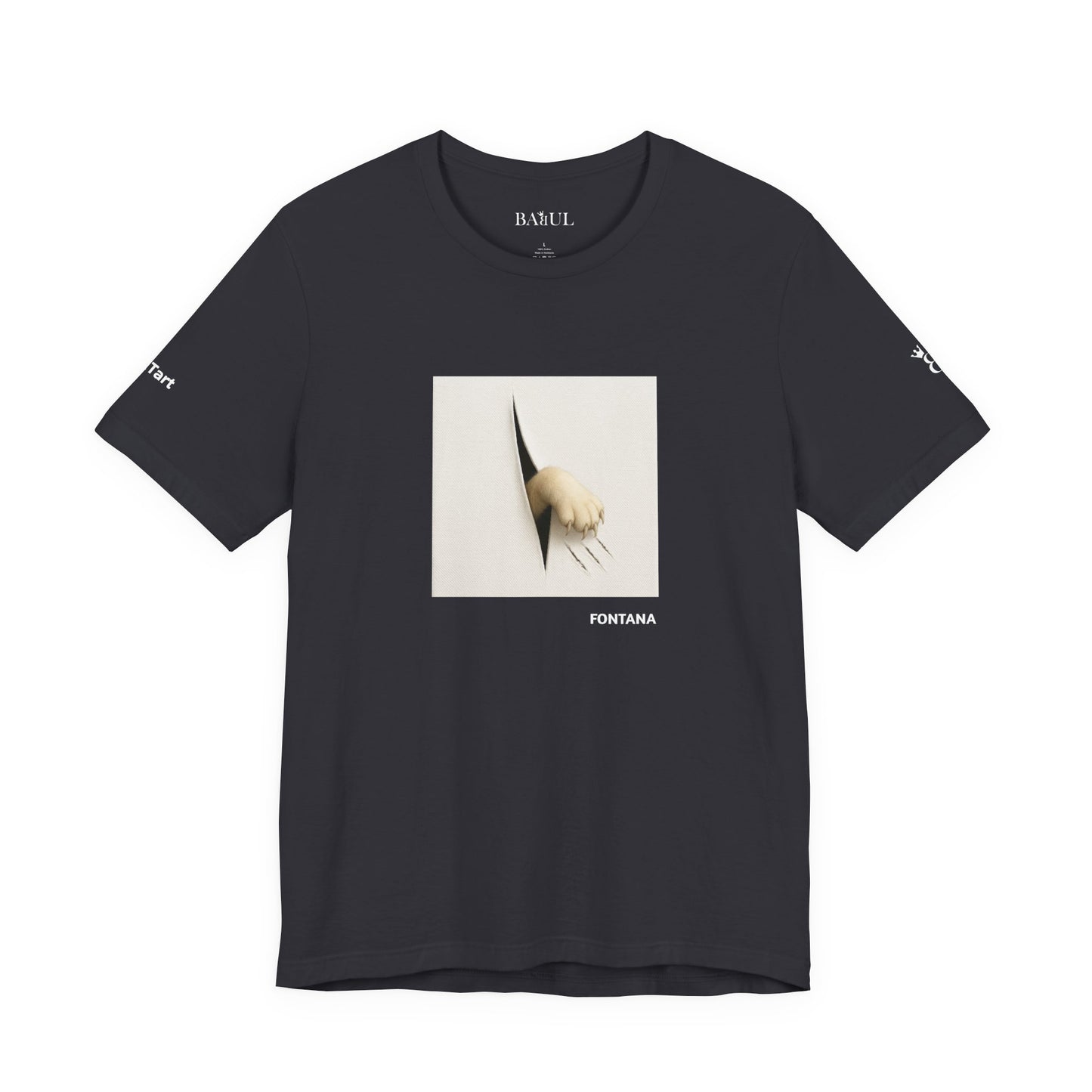 T-shirt unisex CATART - FONTANA - Un dipinto iconico rivisitato con i gatti
