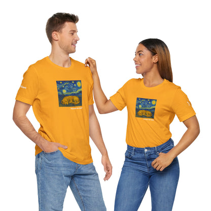 Unisex T-Shirt con cane DOGART  - VAN GOGH - Un dipinto iconico rivisitato con i cani