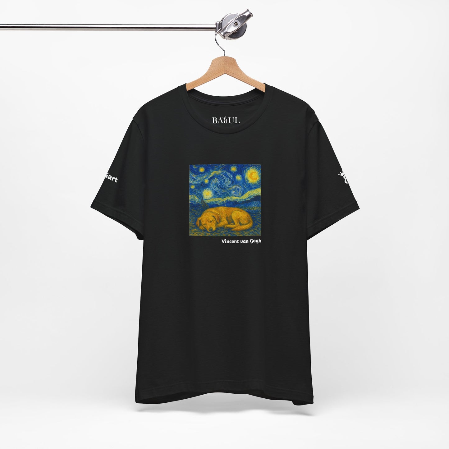 Unisex T-Shirt con cane DOGART  - VAN GOGH - Un dipinto iconico rivisitato con i cani