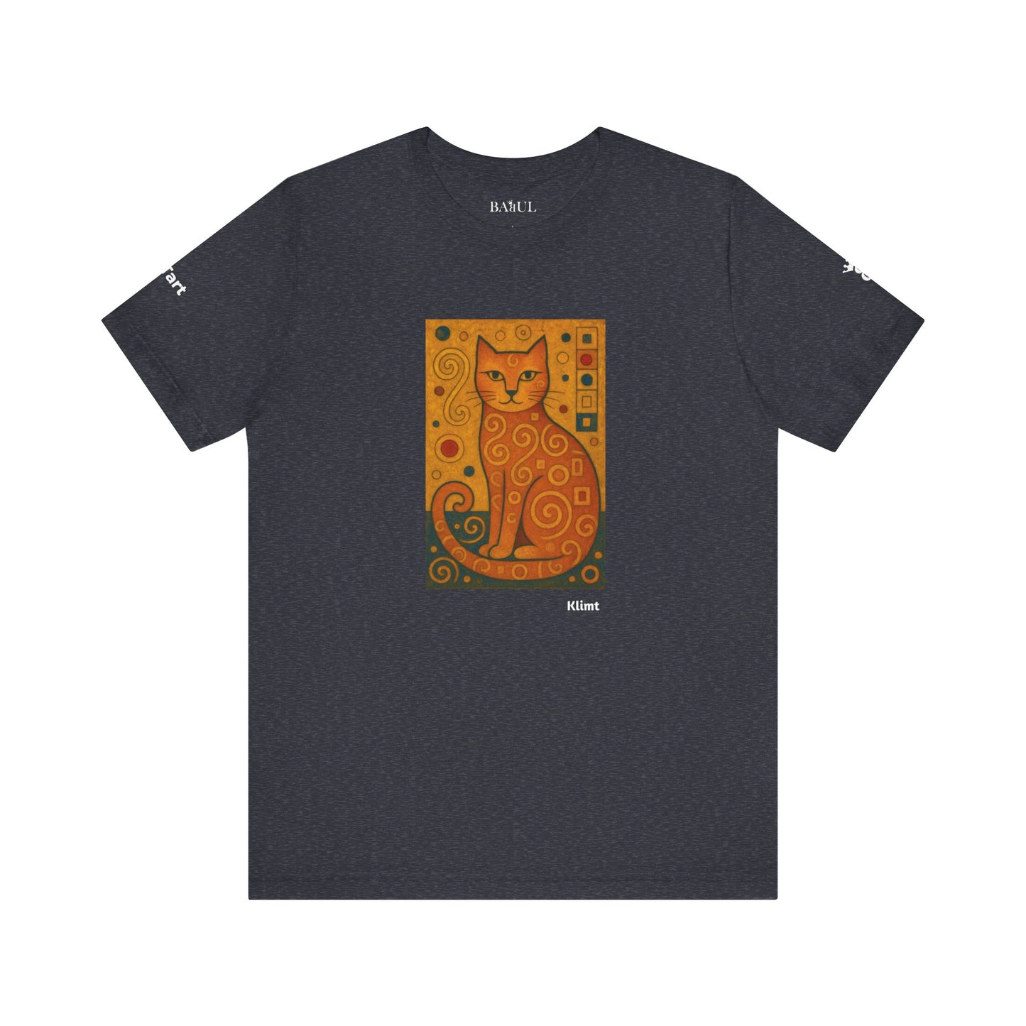 T-shirt unisex CATART - KLIMT - Dipinto iconico rivisitato con i gatti