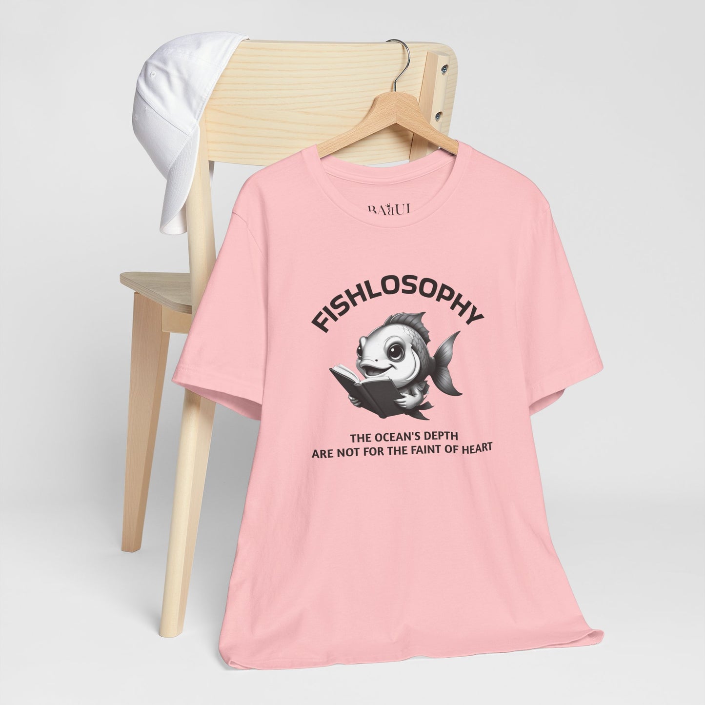 Fishlosophy Unisex Jersey Maglietta a maniche corte – Vedi la vastità anche in piccoli spazi.