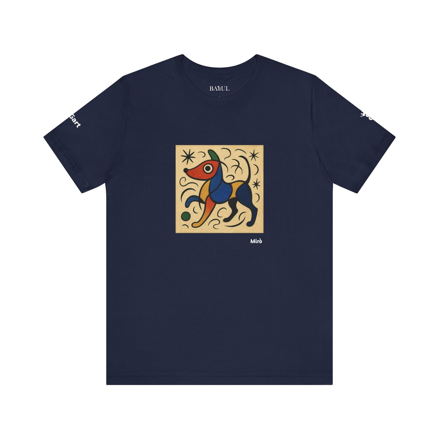 T-Shirt unisex  DOGART - MIRO - Dipinto iconico rivisitato con i cani