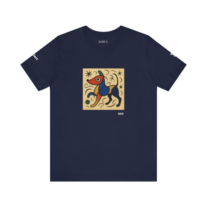 T-Shirt unisex  DOGART - MIRO - Dipinto iconico rivisitato con i cani