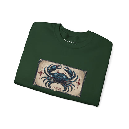 Cancro - Felpa Zodiaco Gotico, grafica in Blu