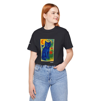 T-shirt unisex CATART - MARC CHAGALL - Un dipinto iconico rivisitato con i gatti