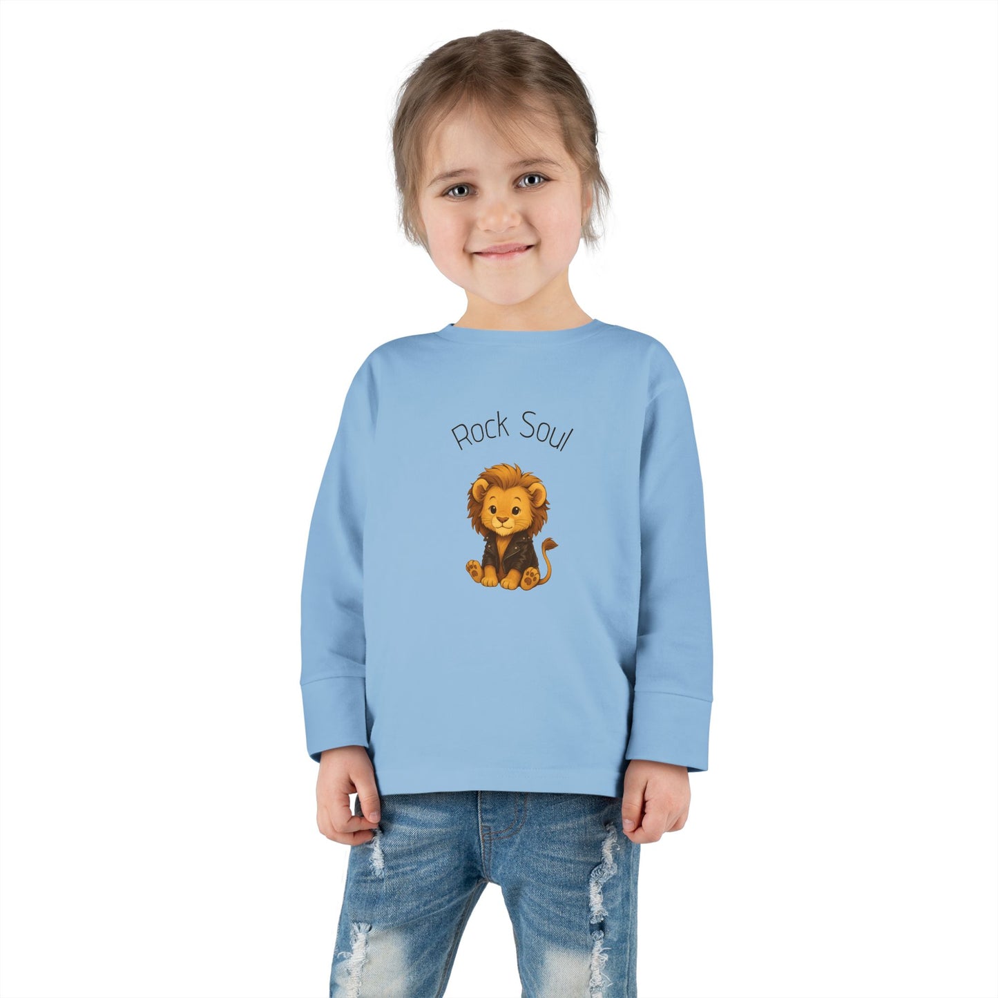Magliette Rock Soul per bambini - Leone - Animali dolci con un ritmo ribelle