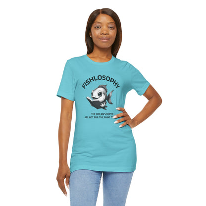 Fishlosophy Unisex Jersey Maglietta a maniche corte – Vedi la vastità anche in piccoli spazi.