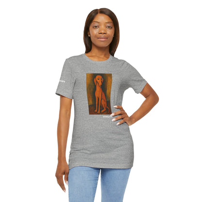 Unisex T-Shirt con cane DOGART  - MODIGLIANI - Un dipinto iconico rivisitato con i cani