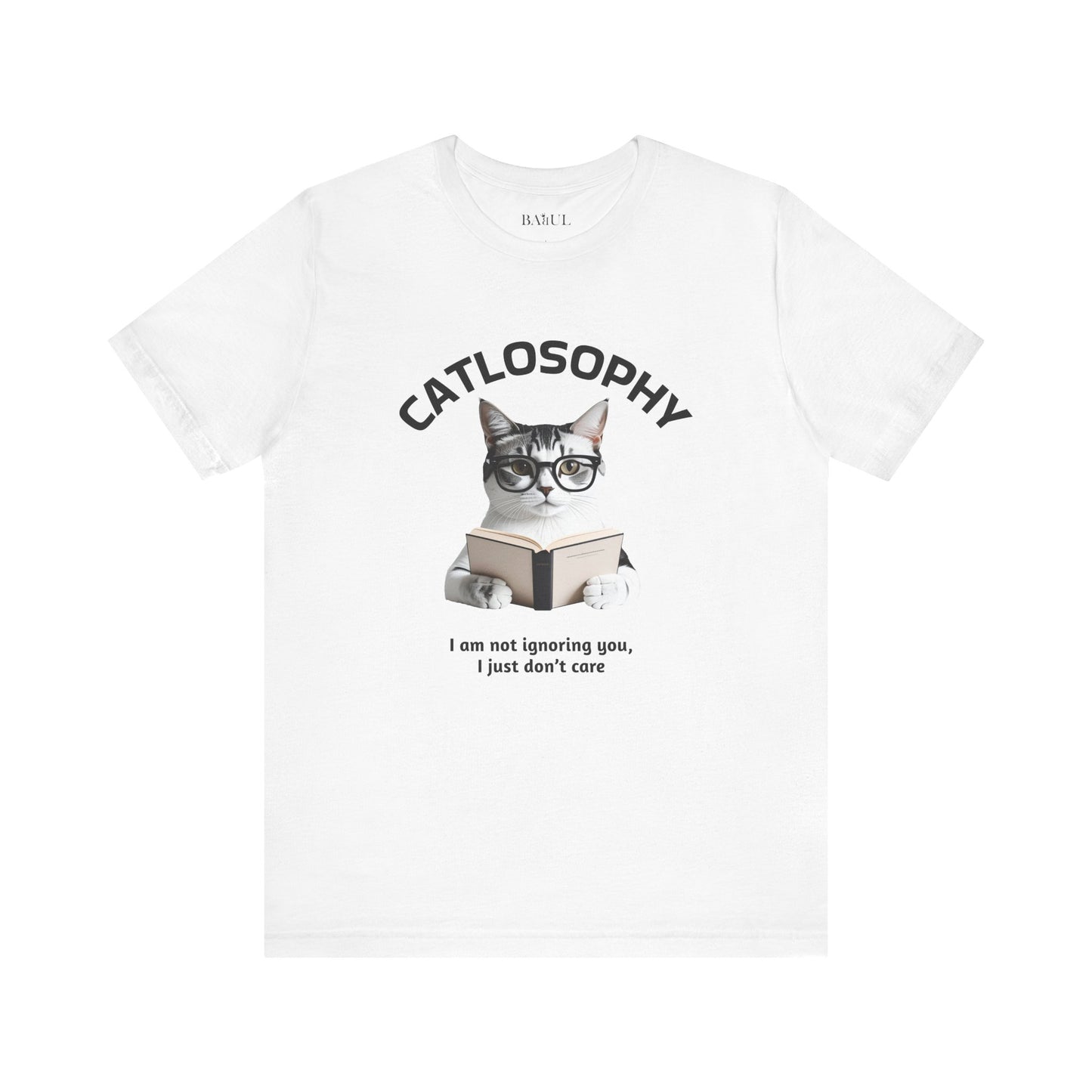 Catlosophy Unisex Jersey Maglietta a maniche corte – Design "Non ti sto ignorando, solo che non me ne frega niente"