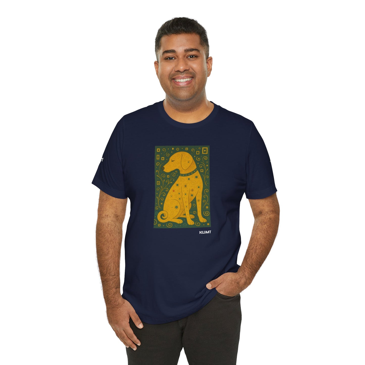 Unisex T-Shirt con cane DOGART  - KLIMT - Dipinto iconico rivisitato con i cani