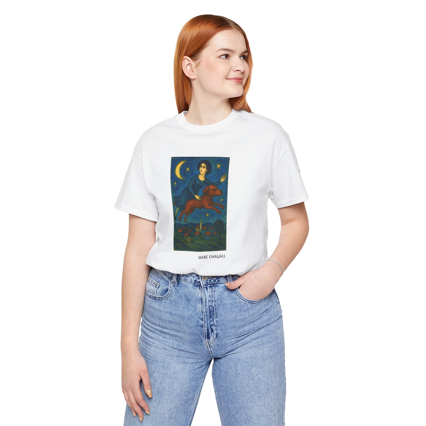 T-Shirt unisex  DOGART - MARC CHAGALL - Un dipinto iconico rivisitato con i cani