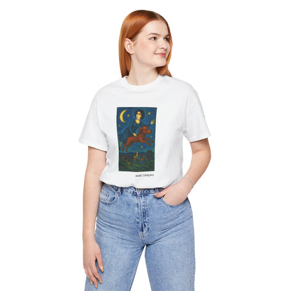 T-Shirt unisex  DOGART - MARC CHAGALL - Un dipinto iconico rivisitato con i cani