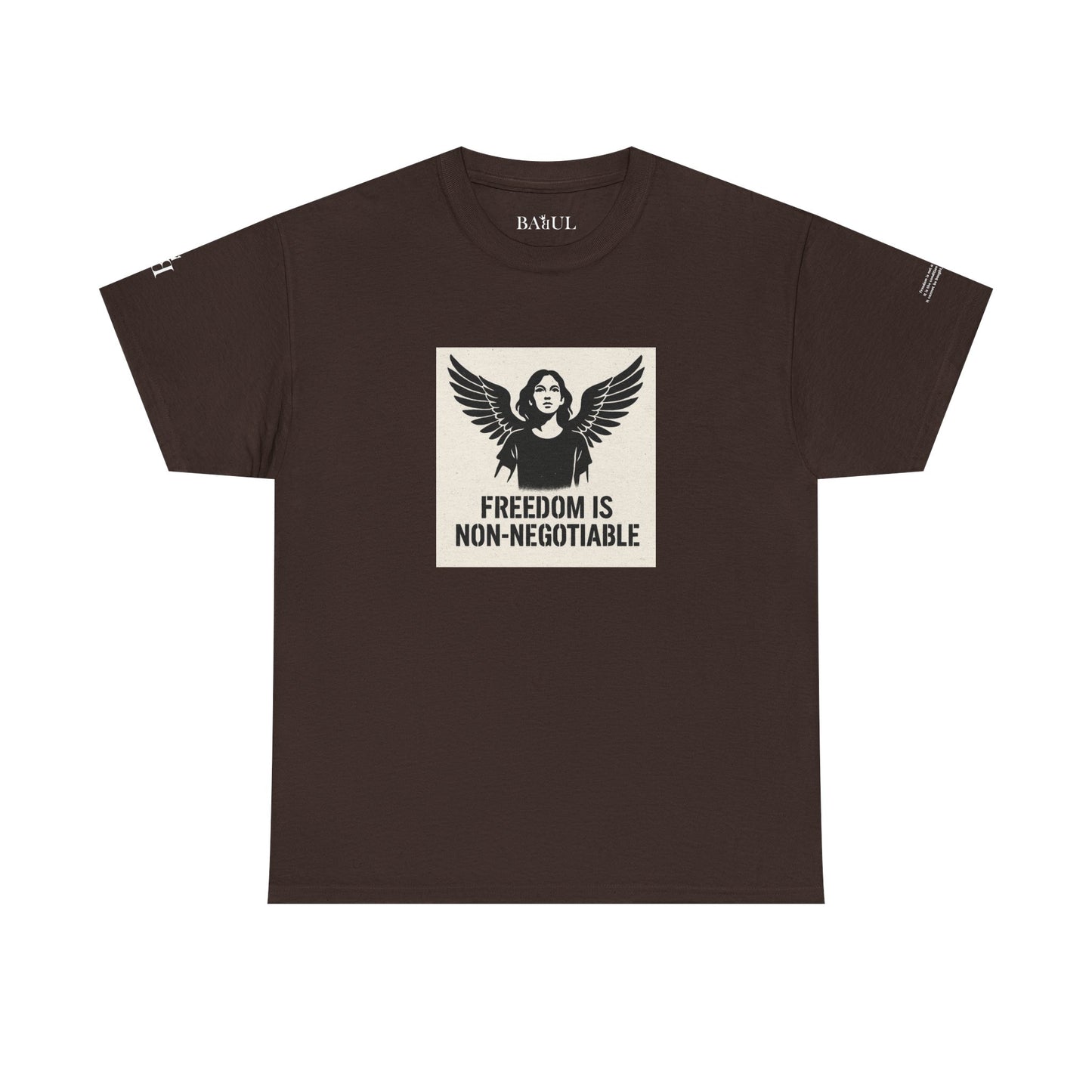Rebel Graphic Tee - Unisex Heavy Cotton T-Shirt for the Wild at Heart. Rebel Tees, Born to Be Worn - FREEDOM IS NON-NEGOTIABLE