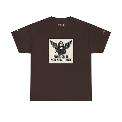 Rebel Graphic Tee - Unisex Heavy Cotton T-Shirt for the Wild at Heart. Rebel Tees, Born to Be Worn - FREEDOM IS NON-NEGOTIABLE