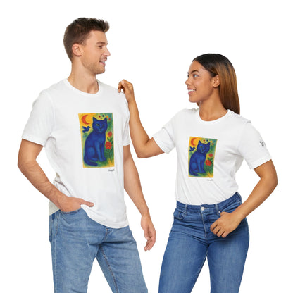 T-shirt unisex CATART - MARC CHAGALL - Un dipinto iconico rivisitato con i gatti