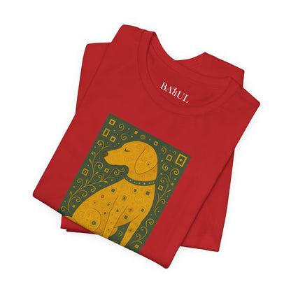 Unisex T-Shirt con cane DOGART  - KLIMT - Dipinto iconico rivisitato con i cani