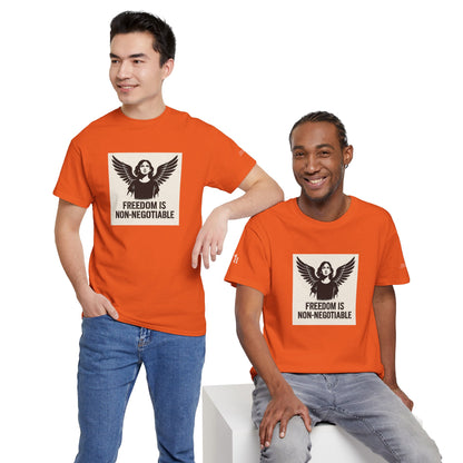 Rebel Graphic Tee - Unisex Heavy Cotton T-Shirt for the Wild at Heart. Rebel Tees, Born to Be Worn - FREEDOM IS NON-NEGOTIABLE