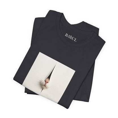 T-shirt unisex CATART - FONTANA - Un dipinto iconico rivisitato con i gatti