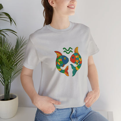 PISCES - T-shirt, The Zodiac in Colors