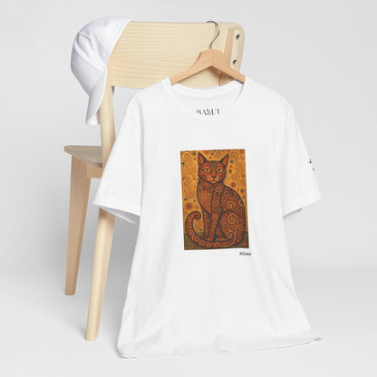 T-shirt unisex CATART - KLIMT - Arte classica, reinterpretata dai gatti.